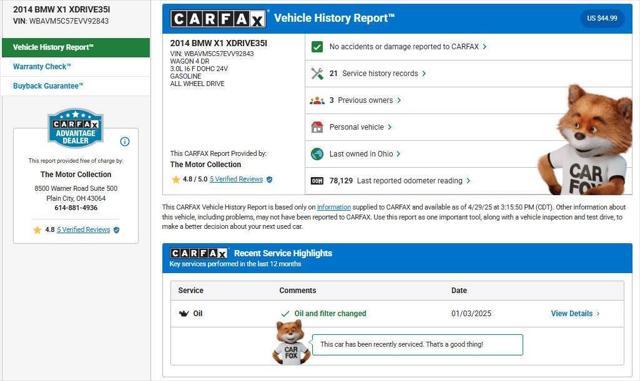 used 2014 BMW X1 car, priced at $11,980