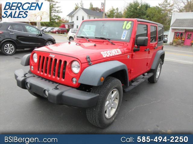 used 2016 Jeep Wrangler Unlimited car, priced at $14,800