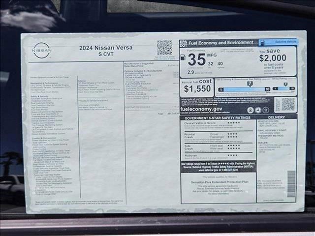 used 2024 Nissan Versa car, priced at $18,977