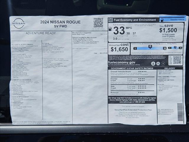 new 2024 Nissan Rogue car, priced at $31,217