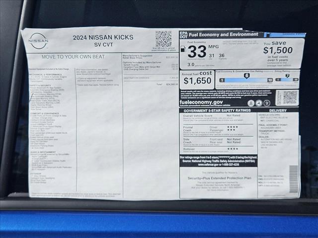 used 2024 Nissan Kicks car, priced at $21,977