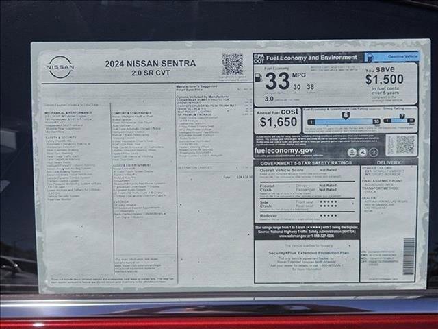 new 2024 Nissan Sentra car, priced at $24,776