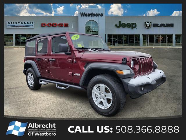 used 2021 Jeep Wrangler Unlimited car, priced at $26,999