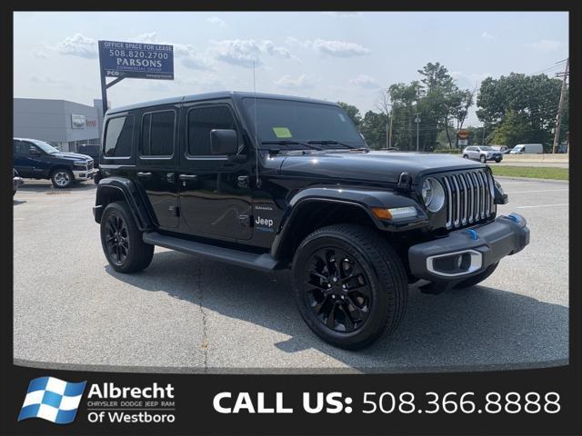 used 2022 Jeep Wrangler Unlimited 4xe car, priced at $33,999