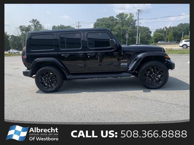 used 2022 Jeep Wrangler Unlimited 4xe car, priced at $33,999