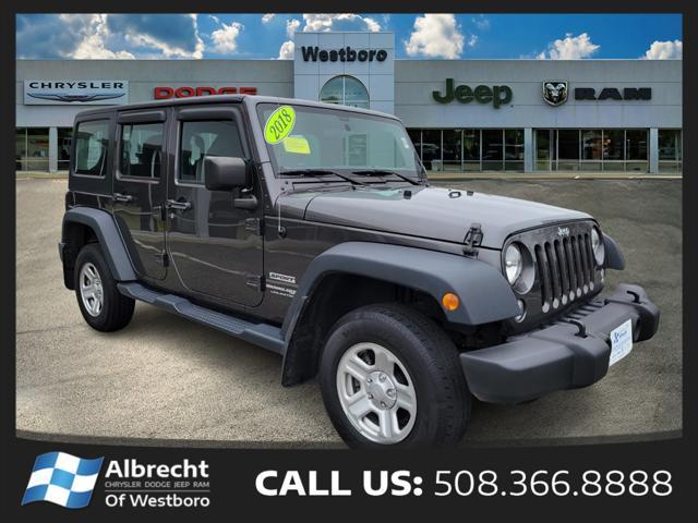 used 2018 Jeep Wrangler JK Unlimited car, priced at $26,317