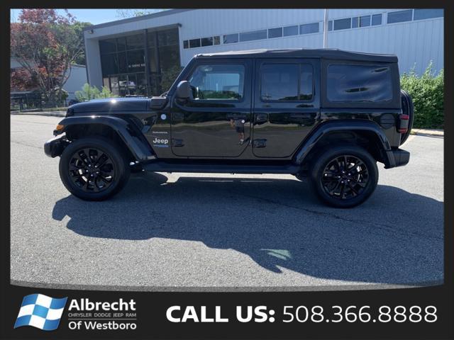 used 2021 Jeep Wrangler Unlimited 4xe car, priced at $32,998