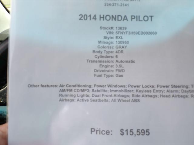 used 2014 Honda Pilot car, priced at $15,595