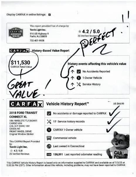 used 2018 Ford Transit Connect car, priced at $10,990