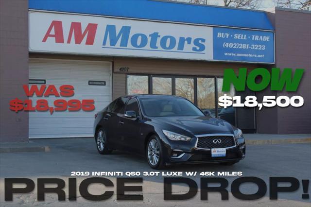 used 2019 INFINITI Q50 car, priced at $18,500