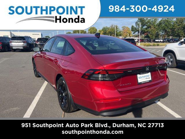 new 2025 Honda Accord car, priced at $32,210