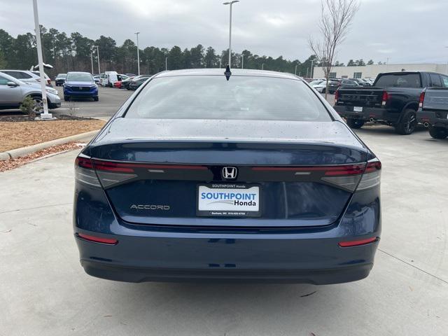 new 2025 Honda Accord car, priced at $31,655