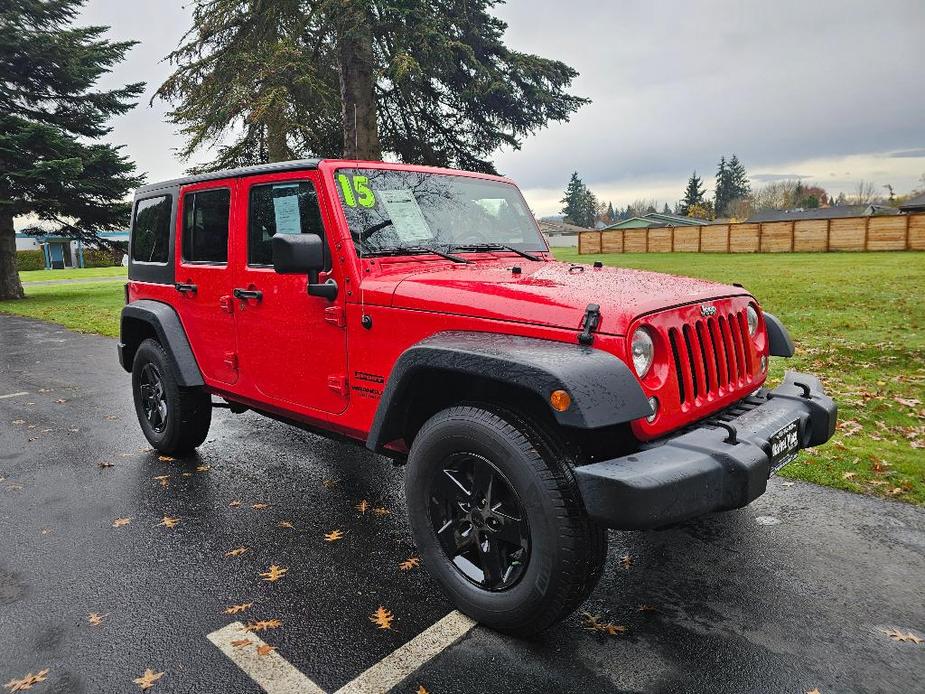 used 2015 Jeep Wrangler Unlimited car, priced at $22,881