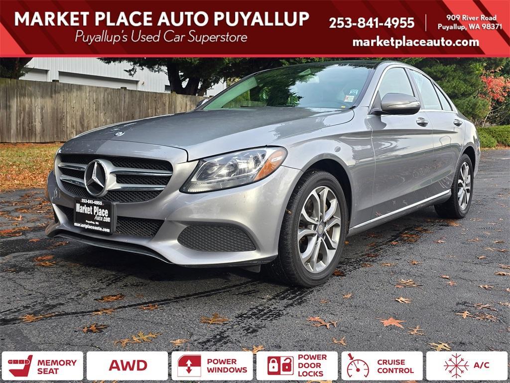 used 2015 Mercedes-Benz C-Class car, priced at $12,881
