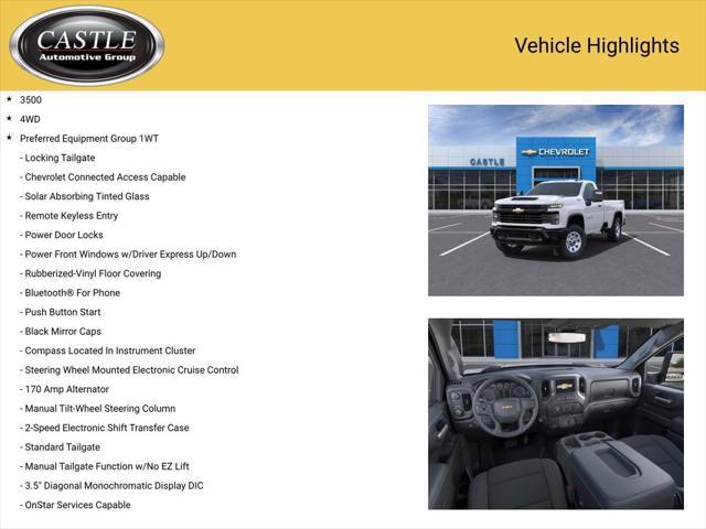 new 2025 Chevrolet Silverado 3500 car, priced at $50,122