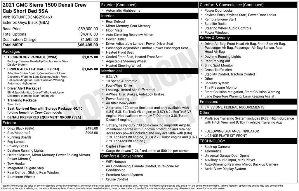 used 2021 GMC Sierra 1500 car, priced at $36,982