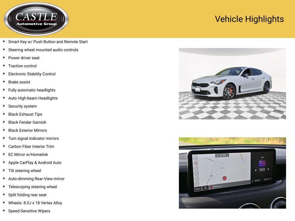used 2023 Kia Stinger car, priced at $30,997