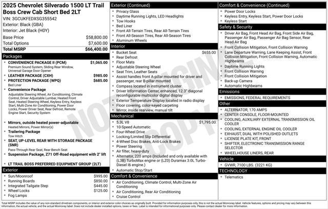 new 2025 Chevrolet Silverado 1500 car, priced at $57,912