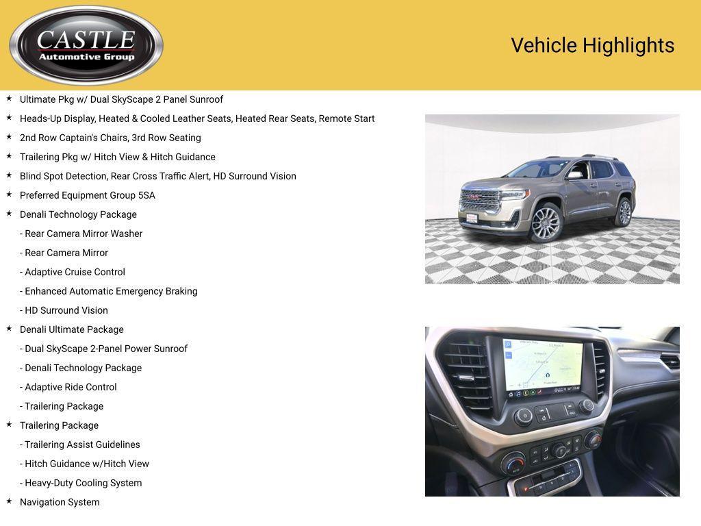 used 2023 GMC Acadia car, priced at $35,442
