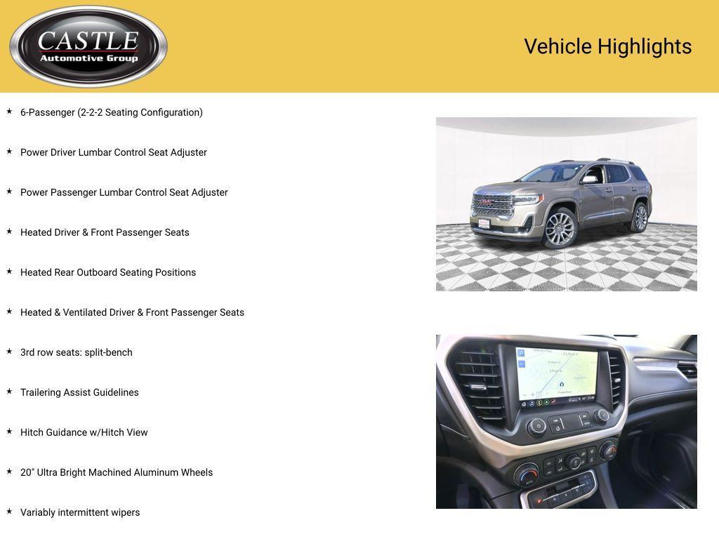 used 2023 GMC Acadia car, priced at $36,900