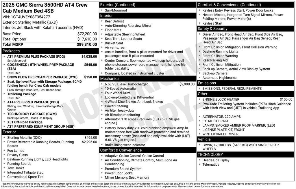 used 2025 GMC Sierra 3500 car, priced at $82,999