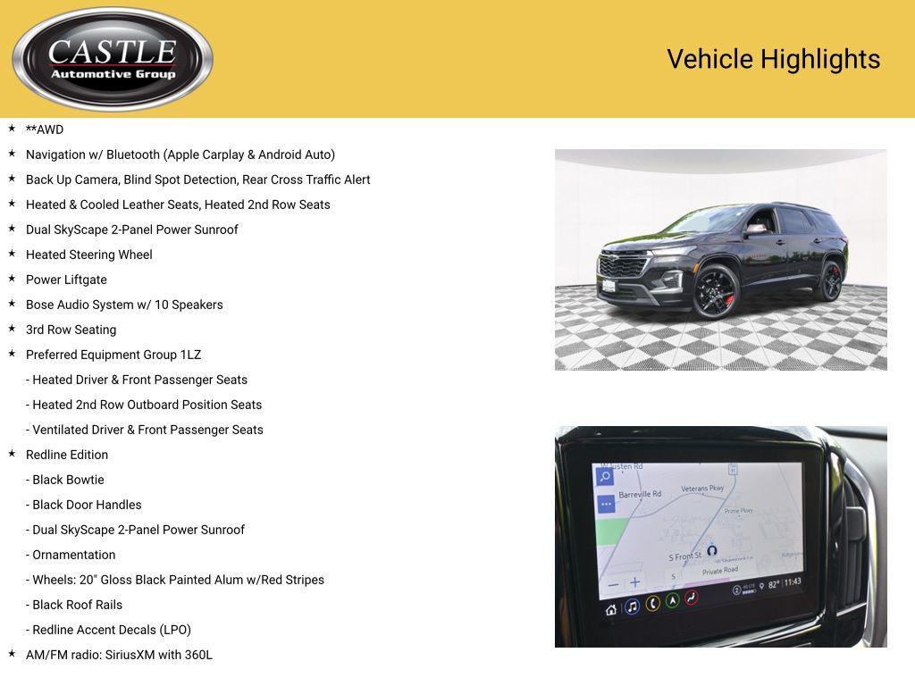 used 2023 Chevrolet Traverse car, priced at $39,011