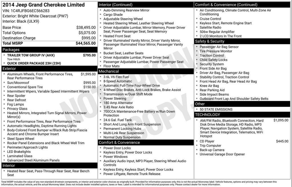 used 2014 Jeep Grand Cherokee car, priced at $12,558