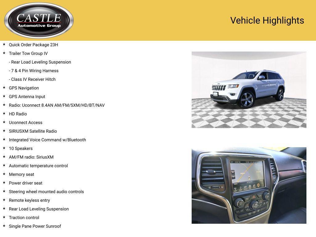 used 2014 Jeep Grand Cherokee car, priced at $12,558