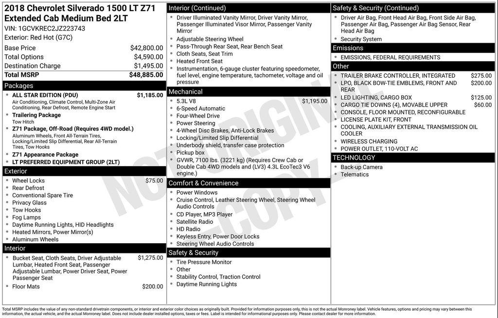 used 2018 Chevrolet Silverado 1500 car, priced at $26,810