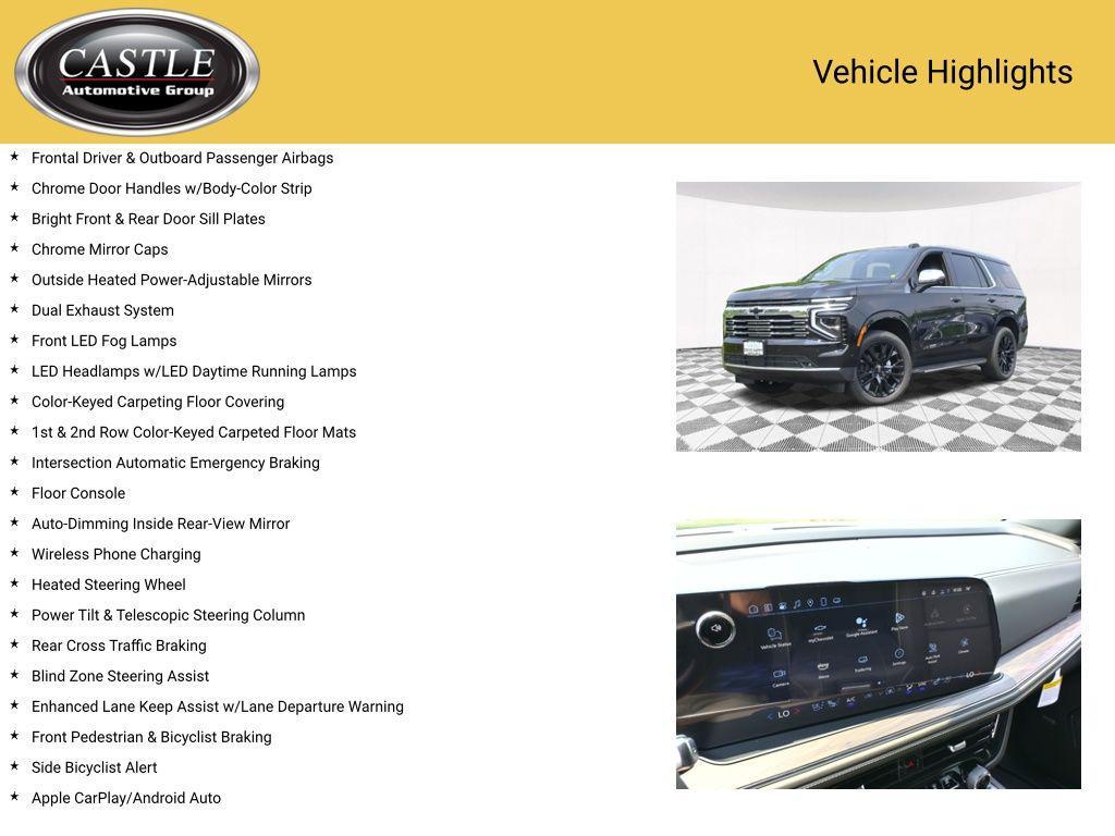 new 2025 Chevrolet Tahoe car, priced at $75,594