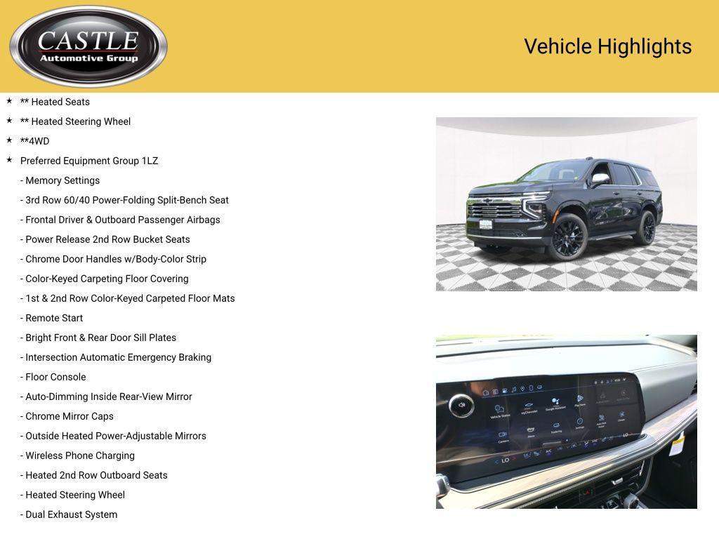 new 2025 Chevrolet Tahoe car, priced at $75,594