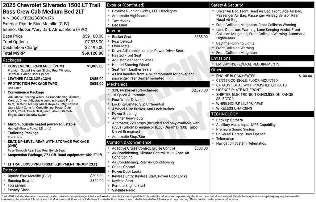 new 2025 Chevrolet Silverado 1500 car, priced at $58,233