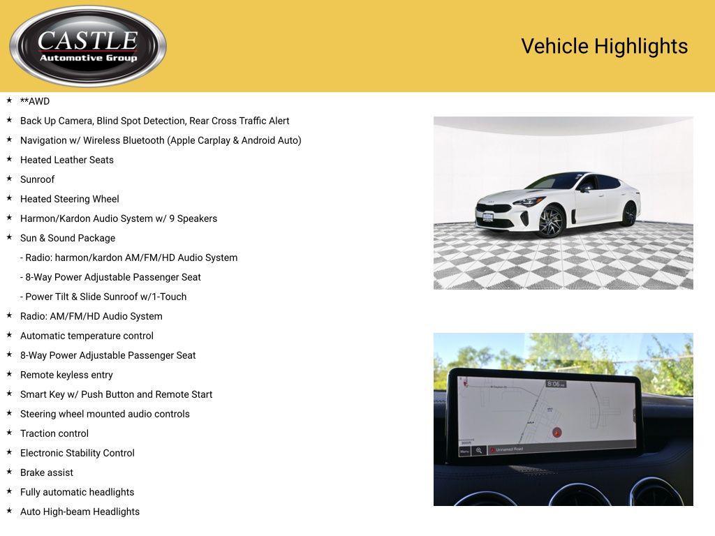 used 2022 Kia Stinger car, priced at $28,997