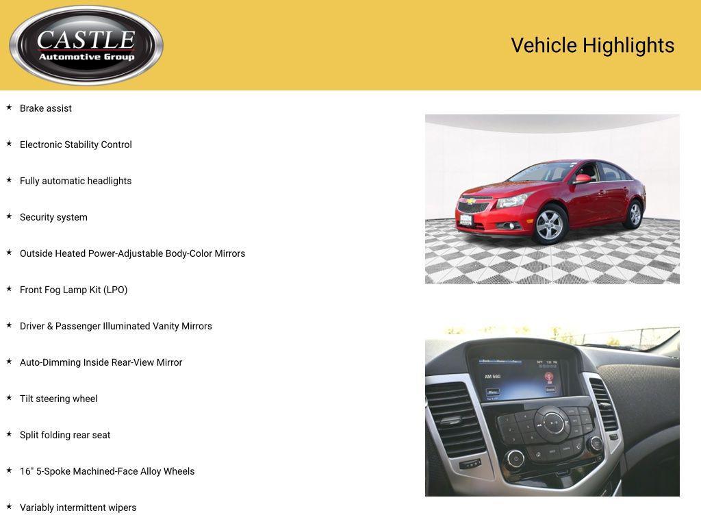 used 2013 Chevrolet Cruze car, priced at $5,643
