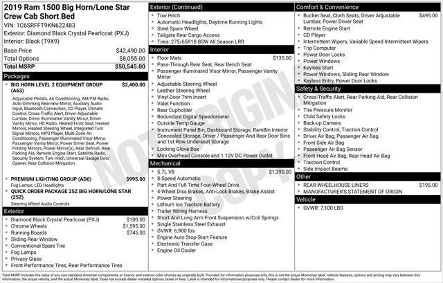 used 2019 Ram 1500 car, priced at $21,999