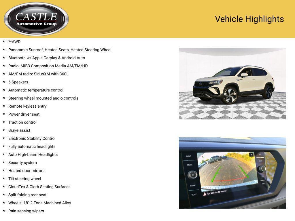 used 2024 Volkswagen Taos car, priced at $24,573