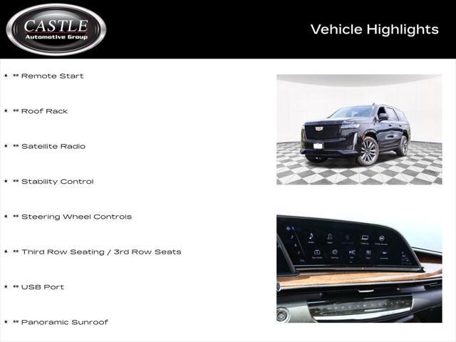 used 2023 Cadillac Escalade car, priced at $82,853