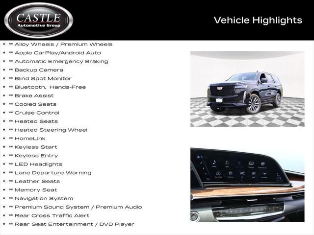 used 2023 Cadillac Escalade car, priced at $82,853