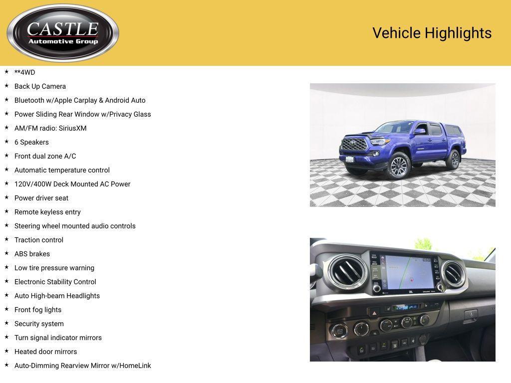 used 2023 Toyota Tacoma car, priced at $41,311
