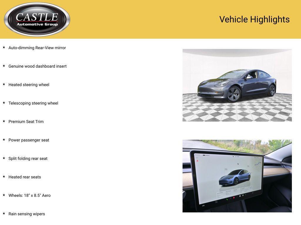 used 2022 Tesla Model 3 car, priced at $23,908