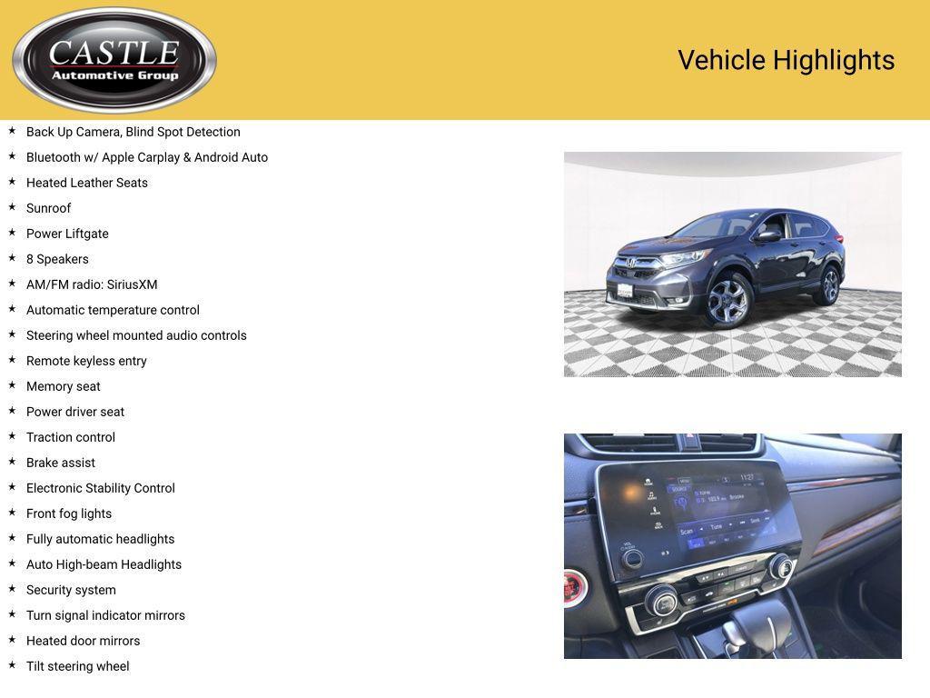 used 2017 Honda CR-V car, priced at $12,758