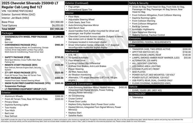new 2025 Chevrolet Silverado 2500 car, priced at $53,308