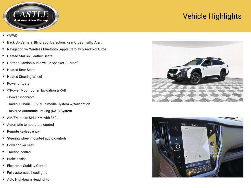 used 2025 Subaru Outback car, priced at $34,983