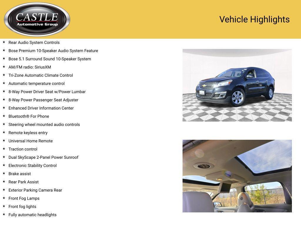 used 2014 Chevrolet Traverse car, priced at $6,833