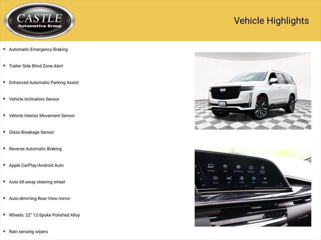 used 2021 Cadillac Escalade car, priced at $67,210
