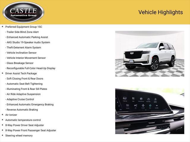 used 2021 Cadillac Escalade car, priced at $67,210
