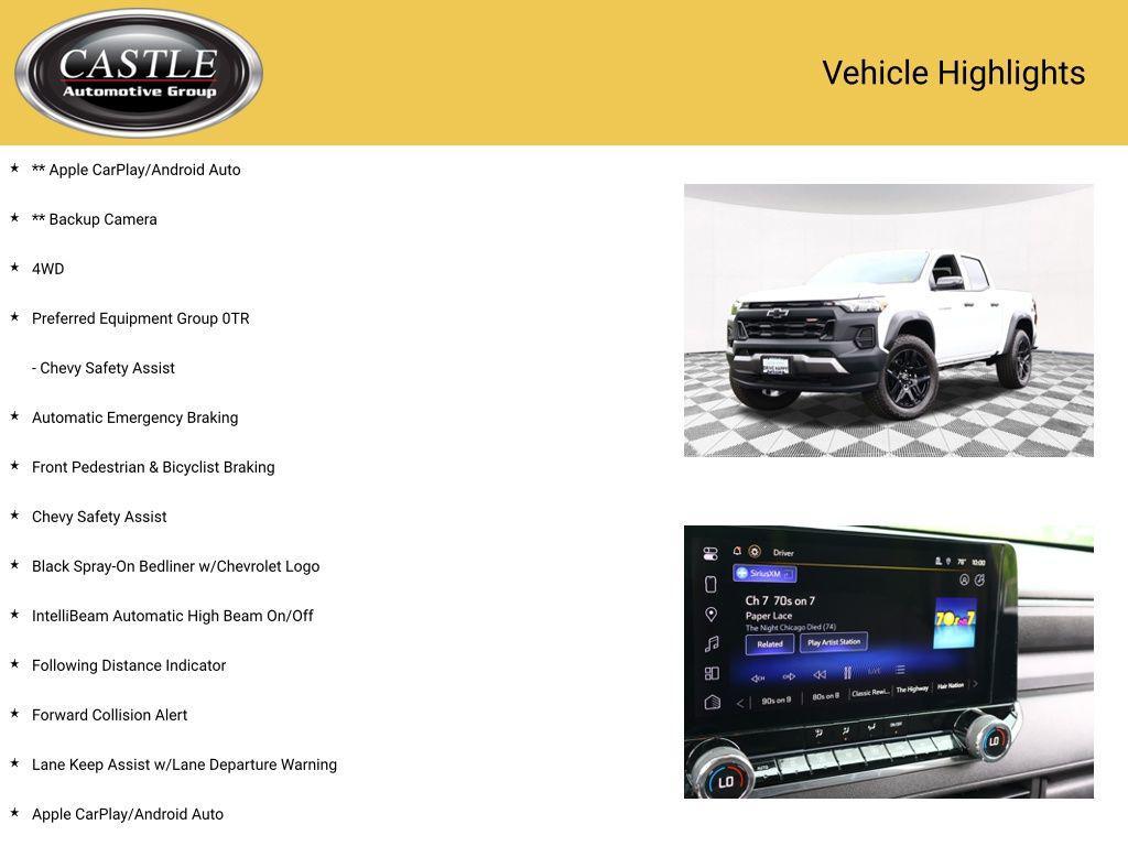 new 2025 Chevrolet Colorado car, priced at $39,666