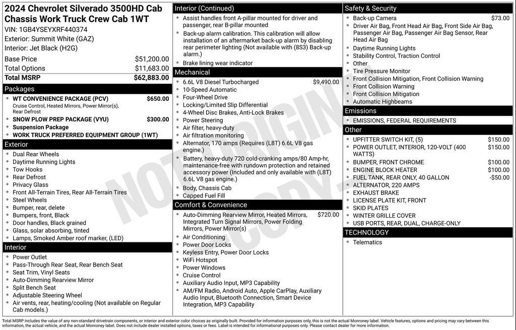 new 2024 Chevrolet Silverado 3500 car, priced at $72,977