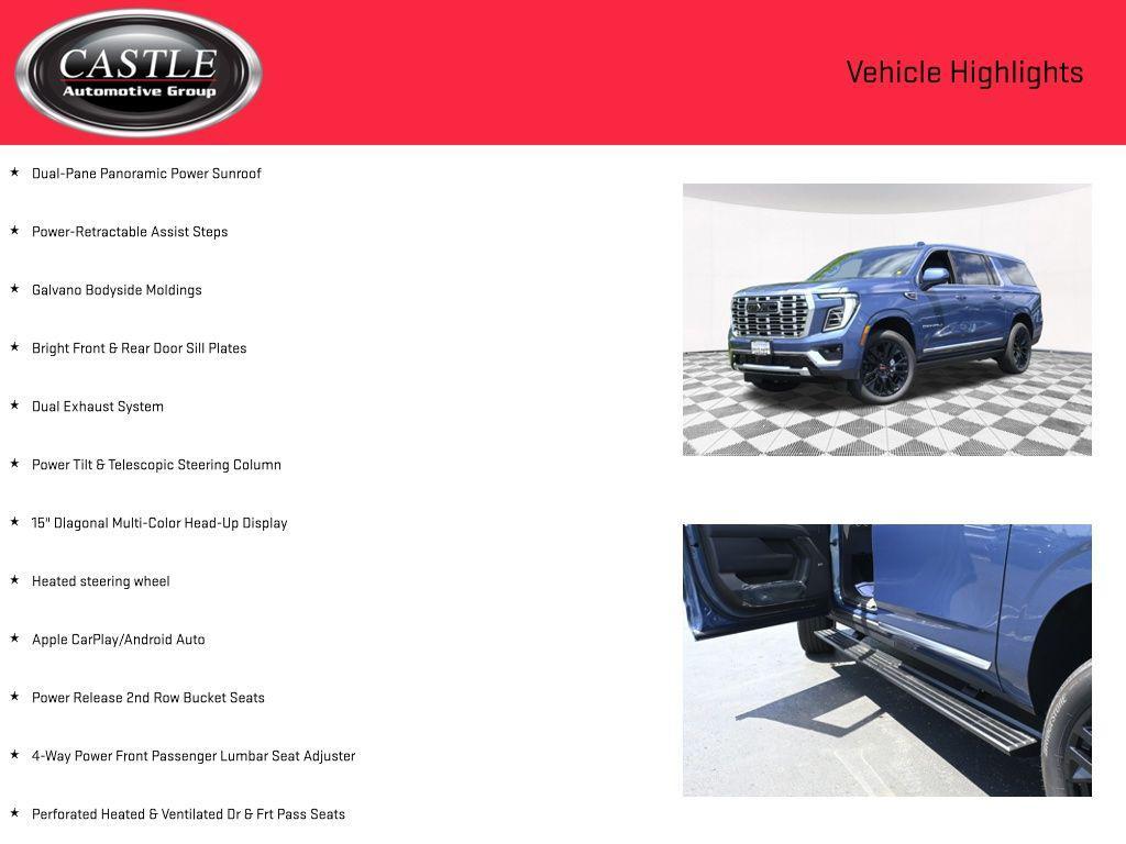 new 2025 GMC Yukon XL car, priced at $88,945