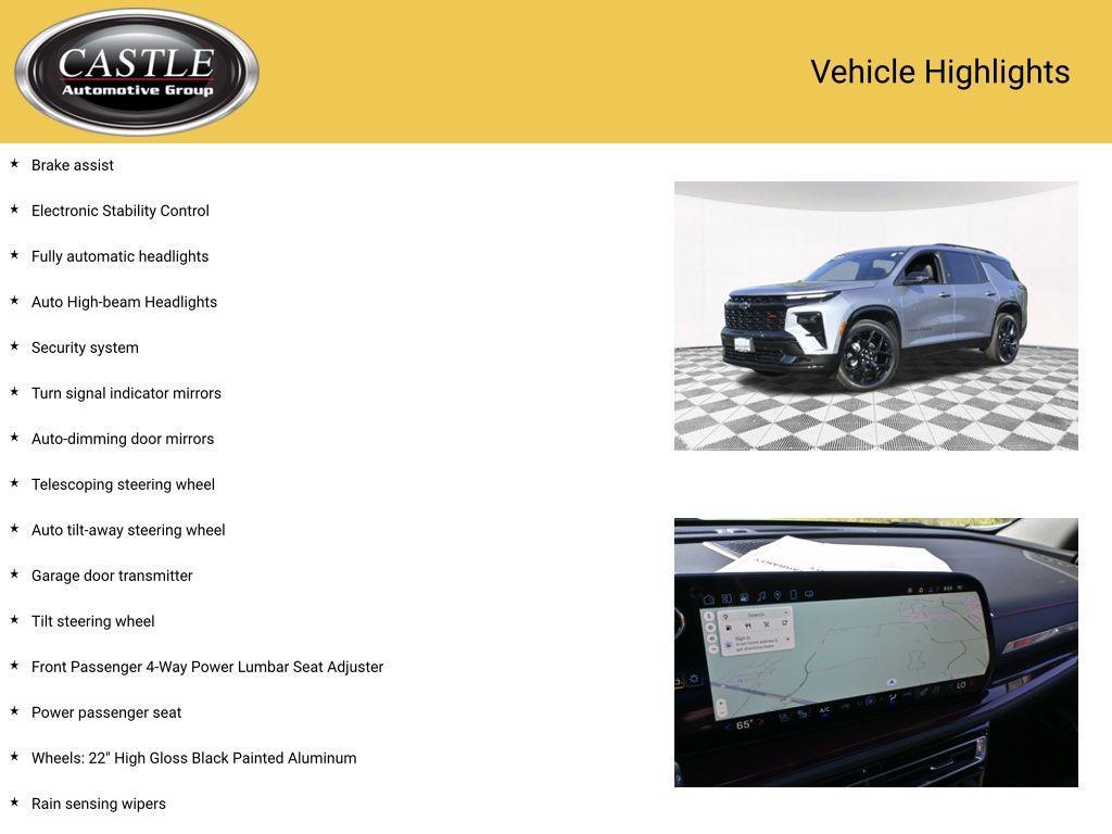 used 2025 Chevrolet Traverse car, priced at $52,312